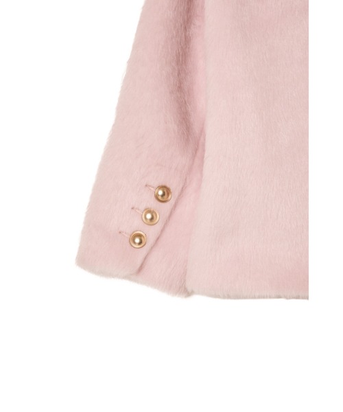 Her lip to ダウンコート ダウンジャケット Double Breasted Shaggy