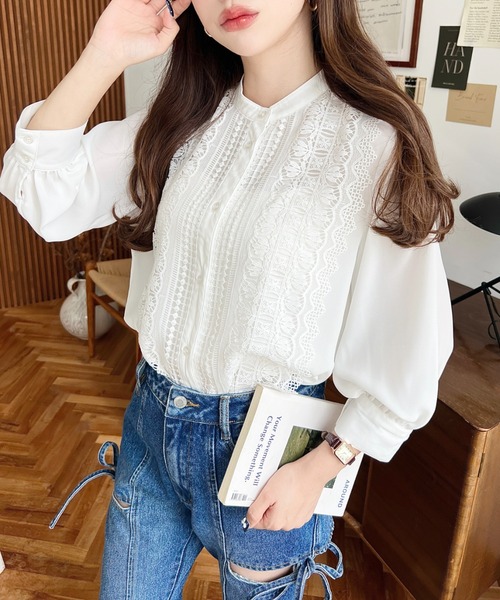 moment+ ブラウス シャツ 「累計販売枚数4万枚突破！」シフォンジョー