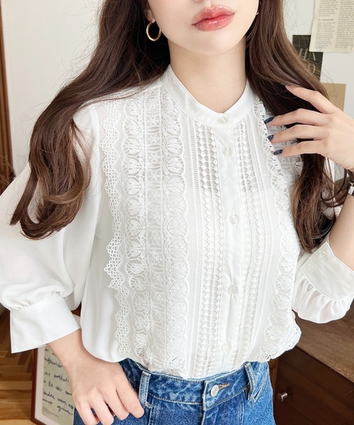 moment+ ブラウス シャツ 「累計販売枚数4万枚突破！」シフォンジョー