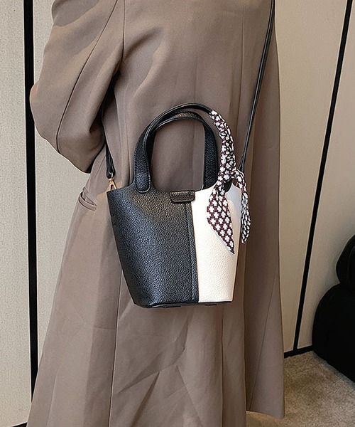 ショルダーバッグ バッグ 2wayバイカラーショルダーバッグ