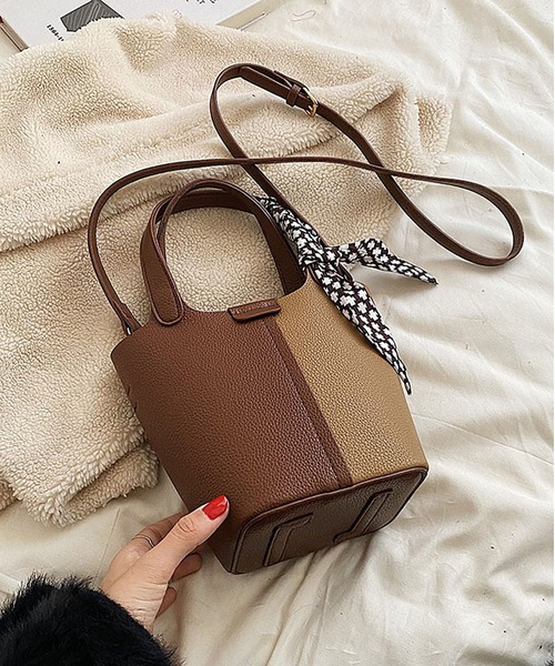 ショルダーバッグ バッグ 2wayバイカラーショルダーバッグ