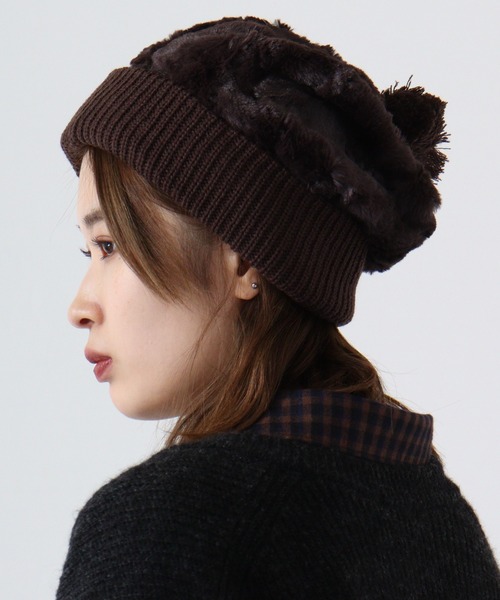 Twinkle（トゥインクル） ニット帽 ニットキャップ ファーボンボン