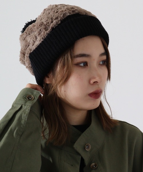 Twinkle（トゥインクル） ニット帽 ニットキャップ ファーボンボン