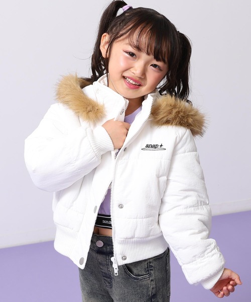 ANAP kids（アナップキッズ） ブルゾン アウター フード ファー 付