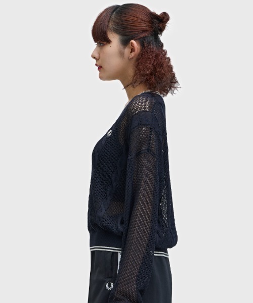 FRED PERRY（フレッドペリー） ニット セーター Mesh Cable Knit