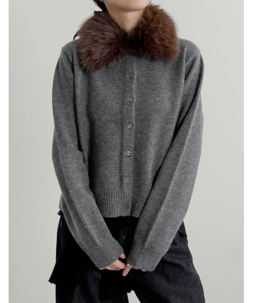 Re:EDIT（リエディ） ニット セーター 「2WAY」襟ファーニット
