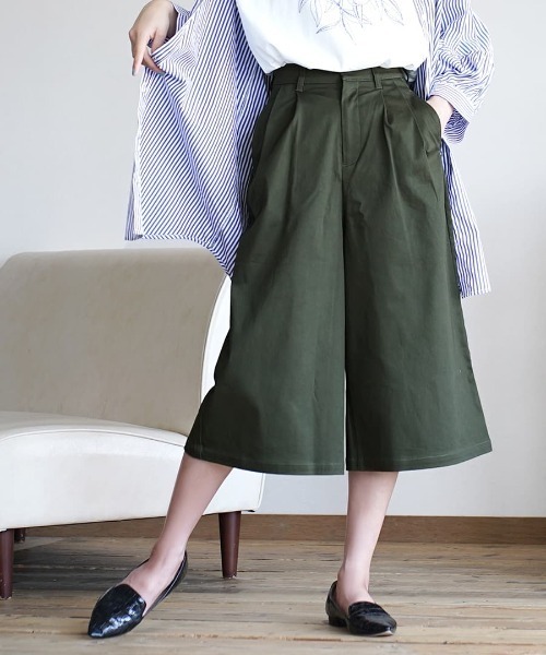 zootie（ズーティー） チノパン ジェネラル チノ ワイドガウチョパンツ