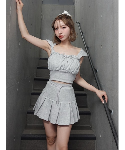 Darich（ダーリッチ） コルセットリブスウェットベアトップ レディース