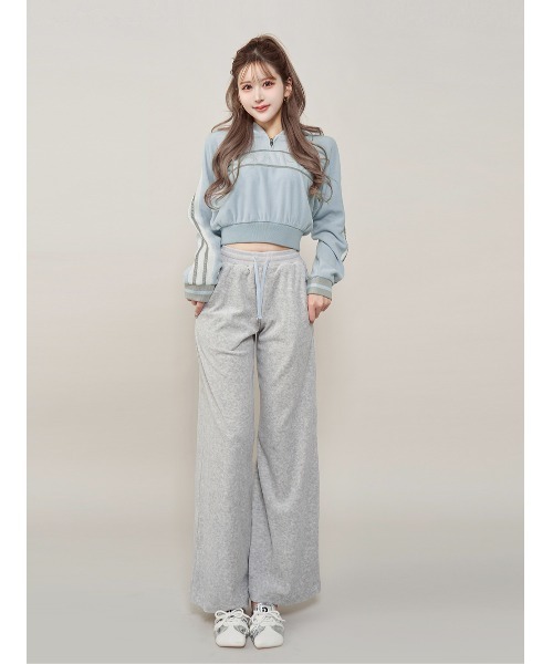 Darich（ダーリッチ） ラインベロアショートフーディ レディース