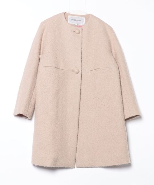 J&M Davidson（J＆Mデヴィッドソン） 」 ノーカラーコート 8 ベージュ