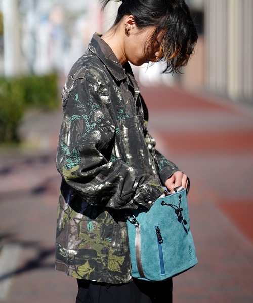 AS2OV（アッソブ） ショルダーバッグ WATER PROOF SUEDE DRAWSTRING