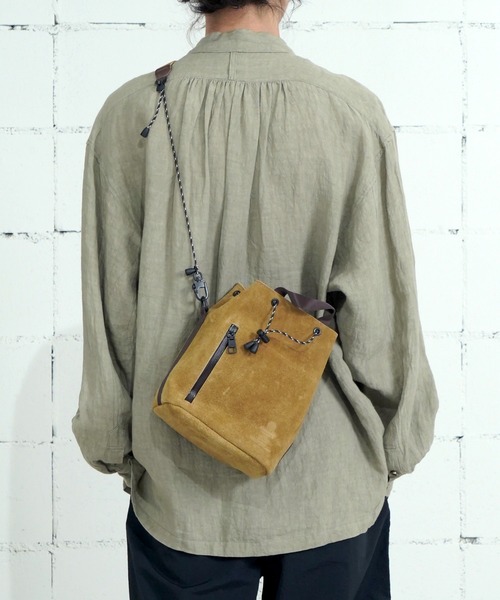 AS2OV（アッソブ） ショルダーバッグ WATER PROOF SUEDE DRAWSTRING