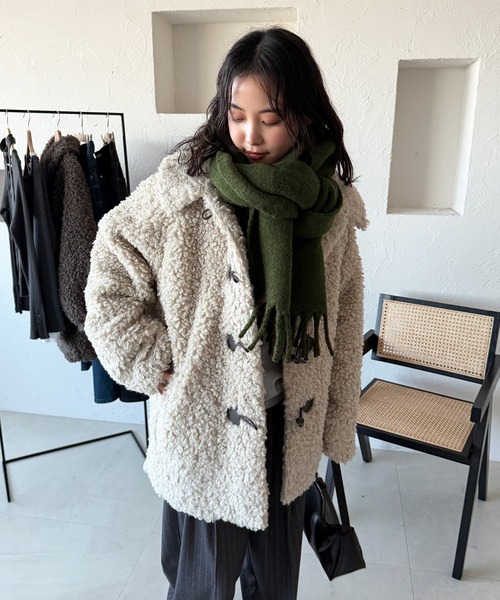 MUHET（ミュエータ） コート アウター poodle shaggy duffle coat