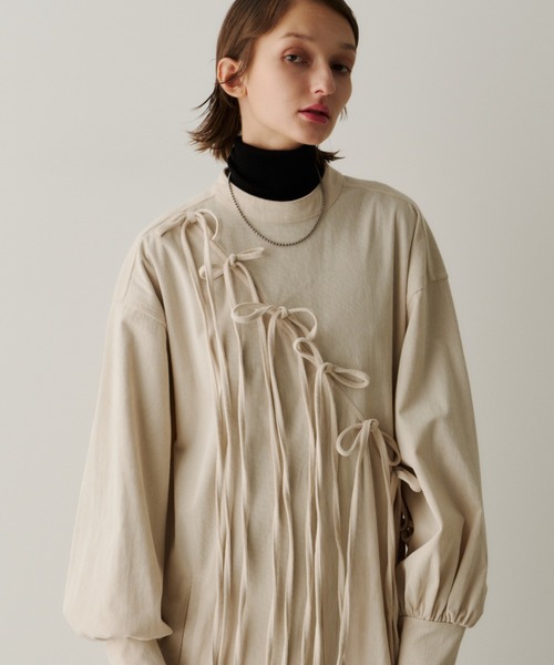 PERNA（ペルナ） オールインワン コーデュロイリボンオールインワン