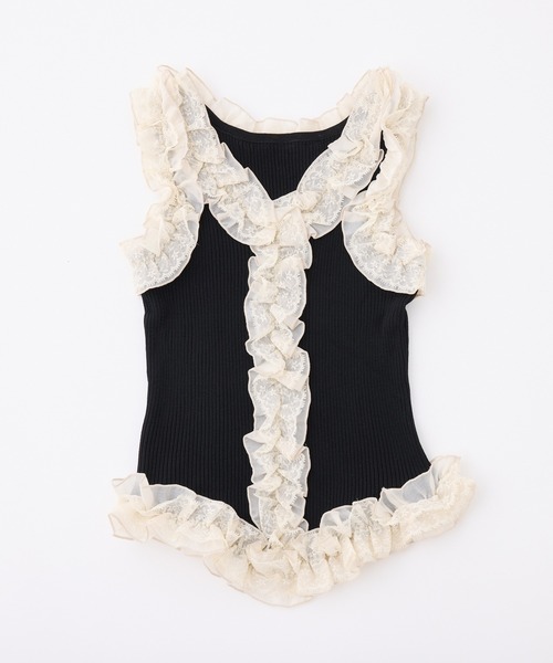 one after another NICE CLAUP キャミソール フリルキャミソール