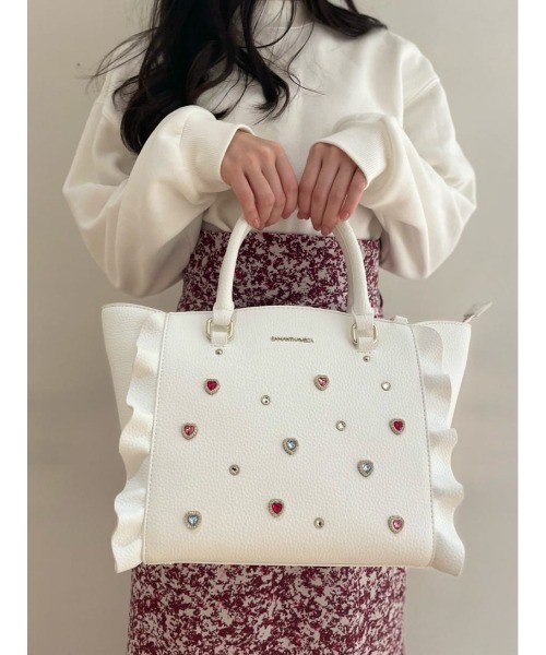 Samantha Vega（サマンサベガ） ハンドバッグ ビジューフラッター(小