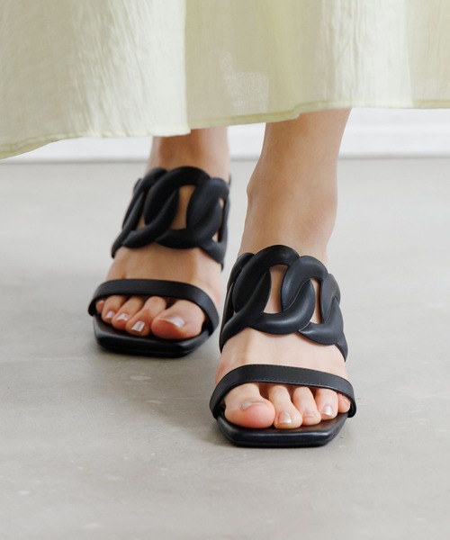 HIMIKO サンダル 「HIMIKO」「ZOZOTOWN限定」カットワークミュール