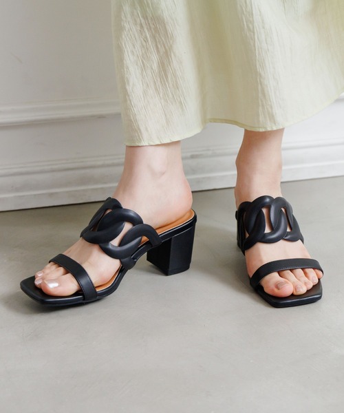 HIMIKO サンダル 「HIMIKO」「ZOZOTOWN限定」カットワークミュール