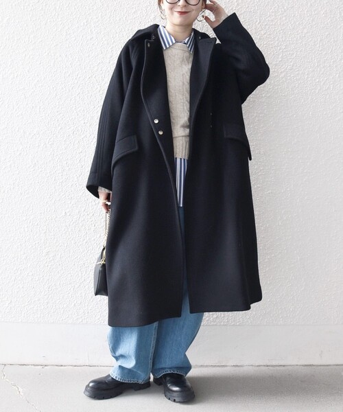 SHIPS any ステンカラーコート コート any: バルマカーン コクーン