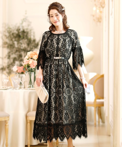 PourVous（プールヴー） ドレス 七分袖＆ロングワンピースドレス