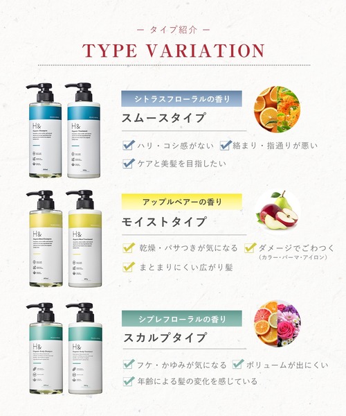 H＆ シャンプー アッシュアンド シャンプー＆トリートメントセット