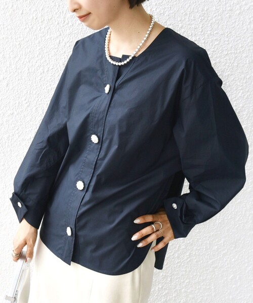 SHIPS（シップス） ブラウス シャツ 「WEB限定」 「洗濯機可能」タイプ