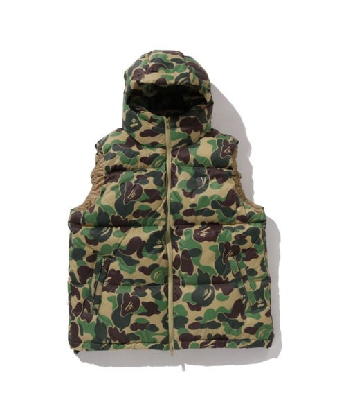 A BATHING APE（アベイシングエイプ） ダウンベスト ベスト ABC CAMO