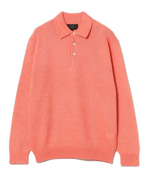 BEAMS+（ビームスプラス） ポロシャツ 9ゲージ ウール シルク シャギー