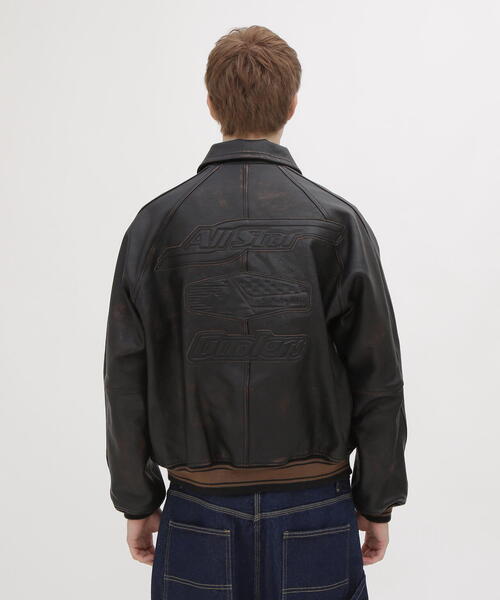 AVIREX（アヴィレックス） スタジャン VARISTY LEATHER ”GOALERS