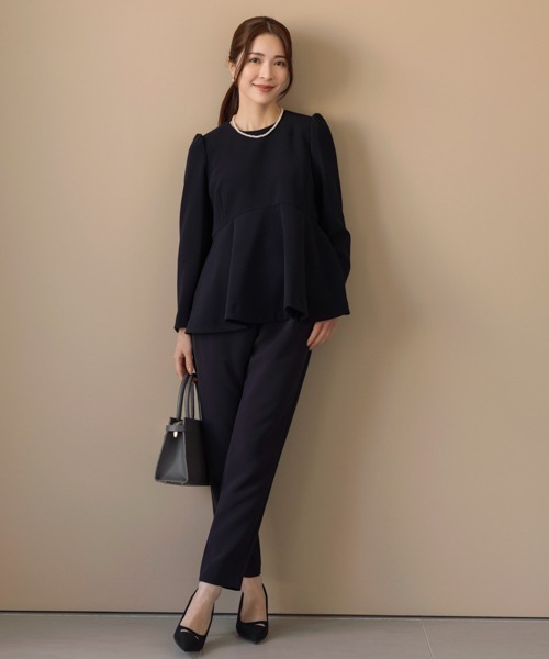 Sono（ソーノ） ブラウス シャツ 「SONO NAVY」「MUMMUMダブルクロス