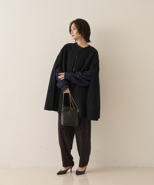 Rouge vif（ルージュ ヴィフ） ポンチョ 「ウールSuper110's」リバー