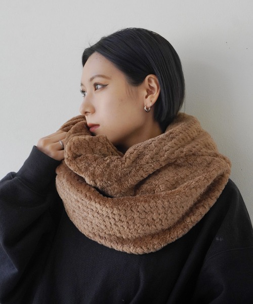 Port（ポート） ネックウォーマー ボリューム ワッフル スヌード