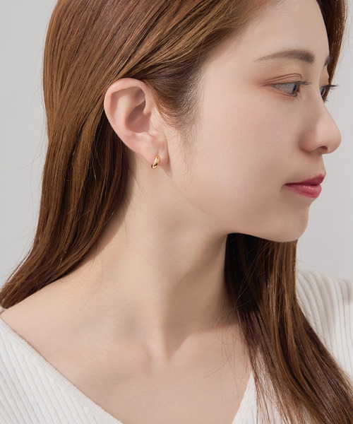 Jewel closet by L&Co. ピアス K18 フープ ピアス レディース