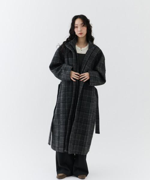 NUJOH モッズコート コート Classic Check Long Coat / クラシック