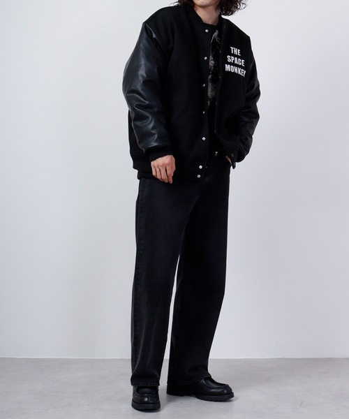 ATELANE（アテレーン） スタジャン 袖切替スタジャン/アワードJK