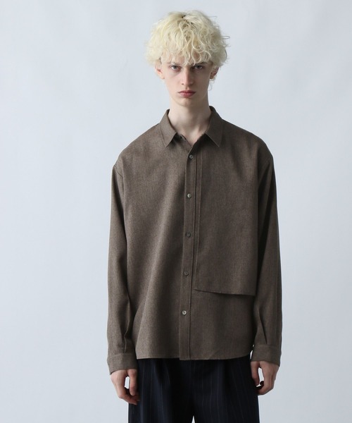 HARE（ハレ） シャツ 「SET UP対応」フラシメランジシャツ(HARE