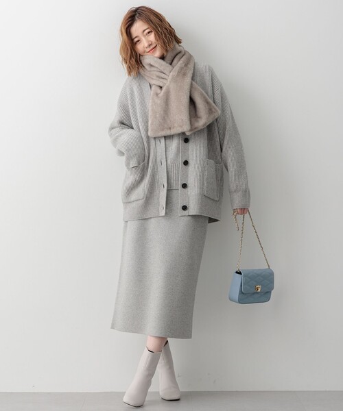 カーディガン 「洗える」カシミヤブレンド ニット レディース