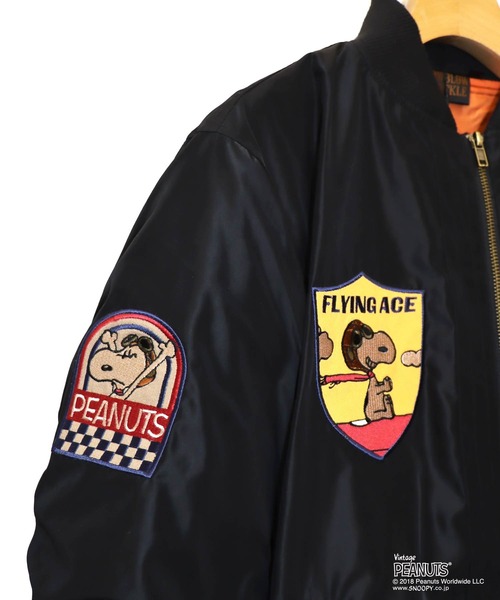 PEANUTS ma1 ma-1 LOWBLOW KNUCKLE / ローブローナックル / PEANUTS