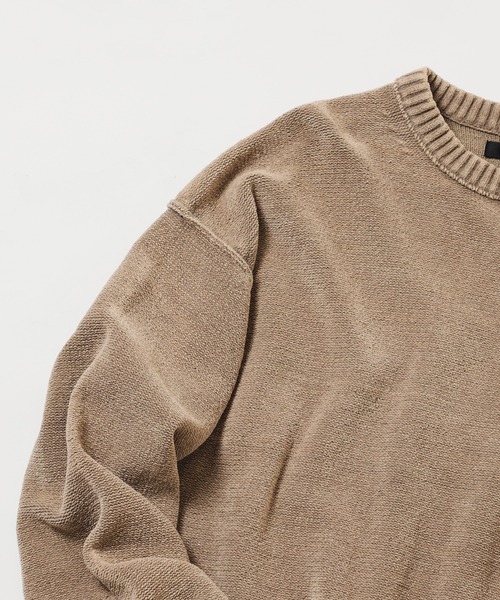 BEAMS（ビームス） セーター ニット 7ゲージ フェード クルーネック