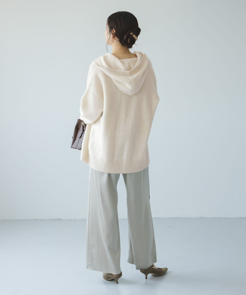 NOBLE（ノーブル） カーディガン YAKフーディーカーディガン