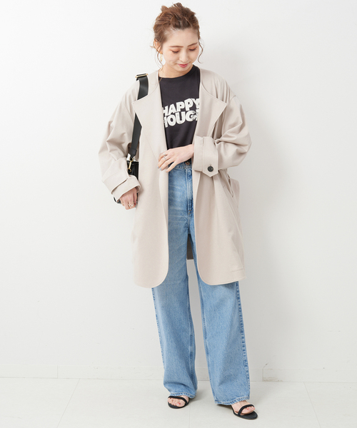 Spick＆Span（スピック アンド スパン） カルゼジャージーノーカラー