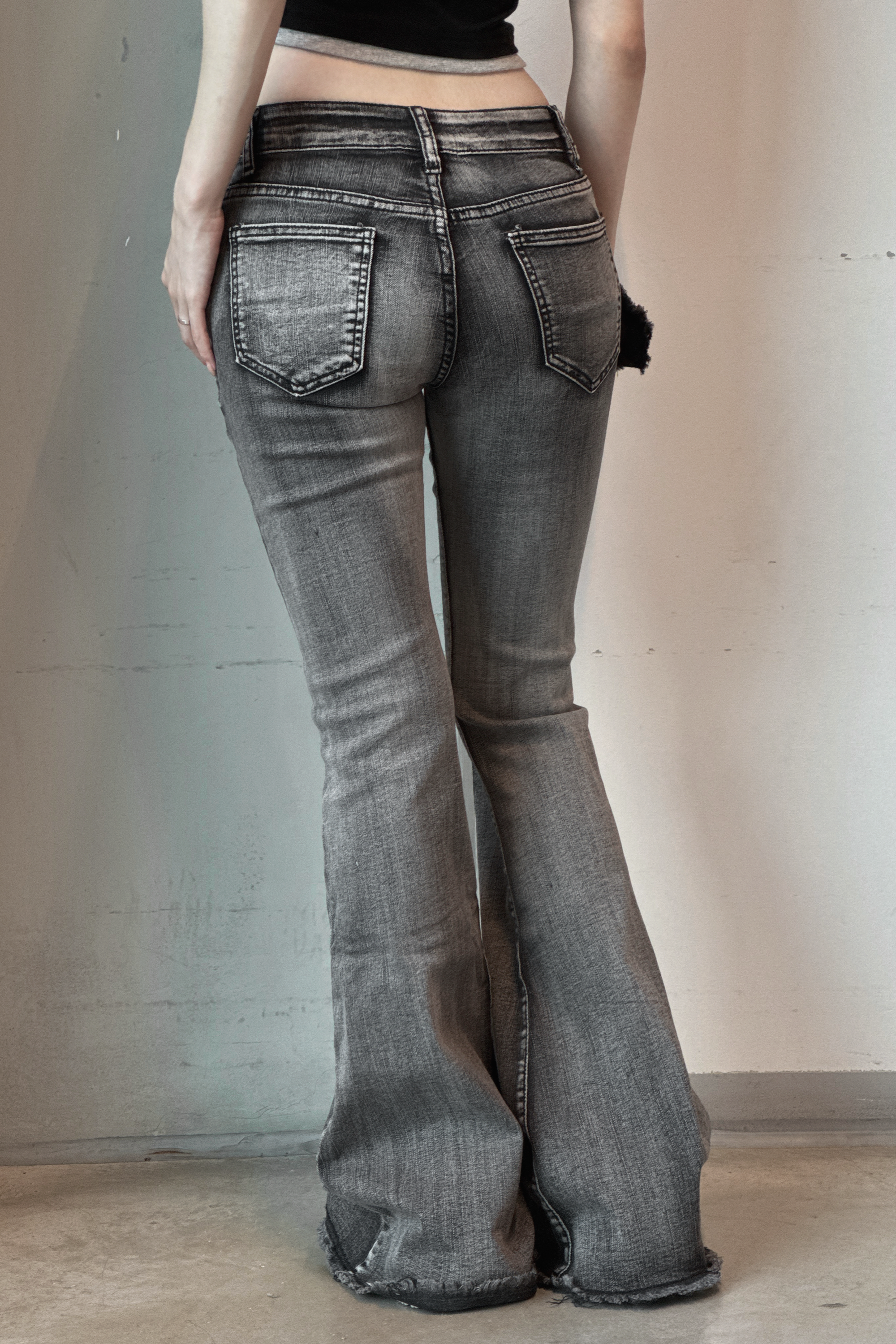 ベルトラインフレアデニム ZC19272