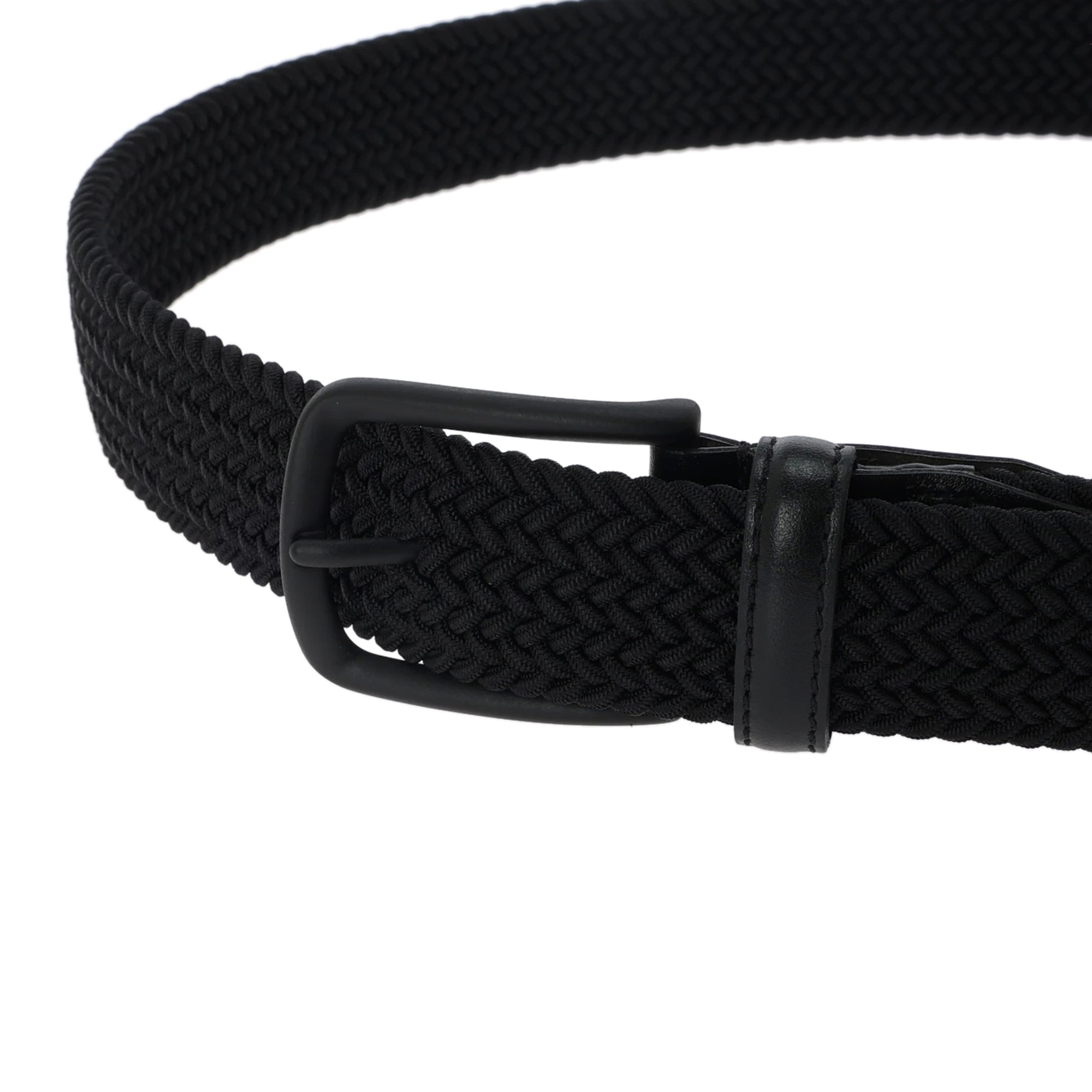 MEN ゴムメッシュベルト ブラウン