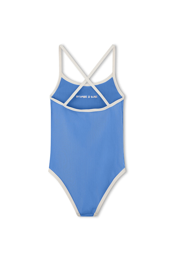 Mini Stripe Rib Logo One Piece - Sky – Zulu & Zephyr