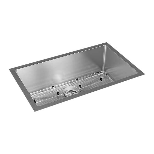 Elkay SS 32.5 x 18 x 10 Single Undermount Sink Kit | Elkay