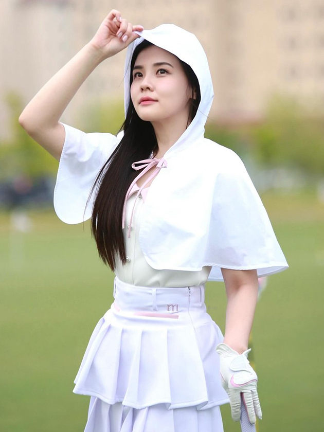 ミヌエール ケープセットアップトップス min-038（ピンク