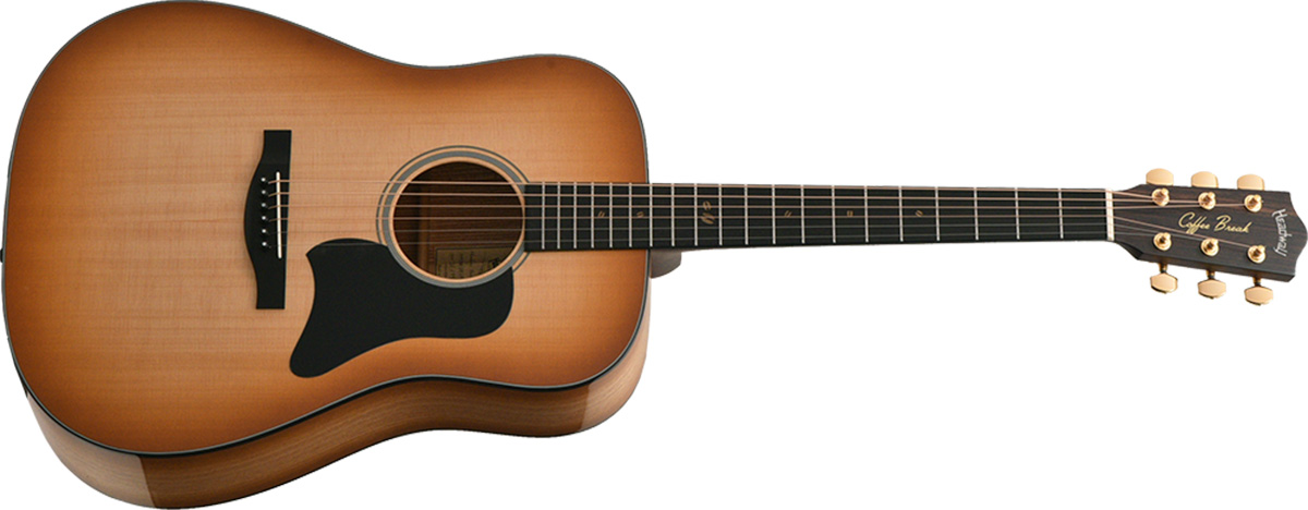 Coffee Tree”をトーン・ウッドに使用したギターがヘッドウェイより