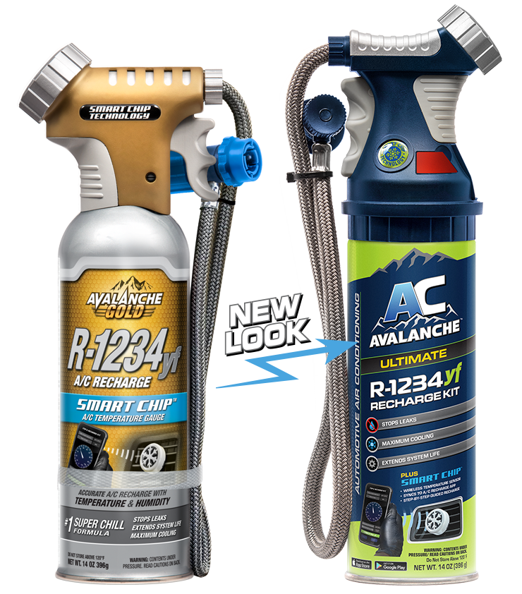 A/C Avalanche Ultimate 14oz R-1234yf Recharge Kit with Smart Chip