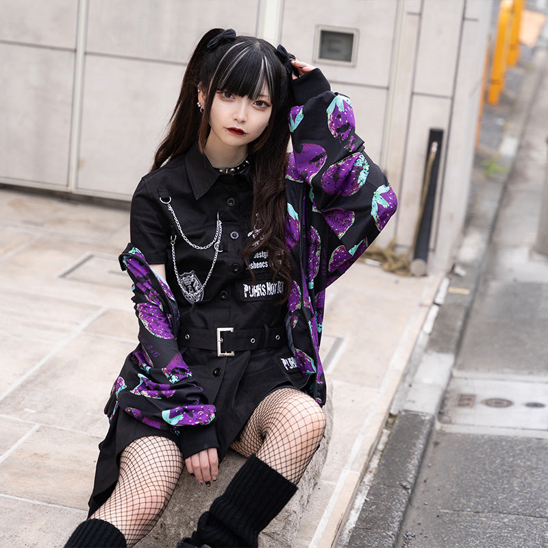 イチゴ ZIP BIGパーカー PU – ACDC RAG