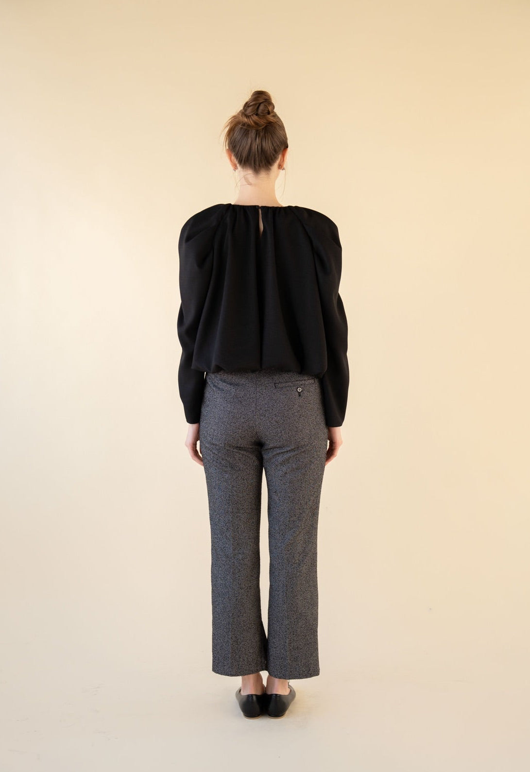 drape puff sleeve tops – Acka online store